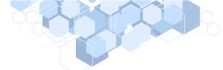 hexagon on white background