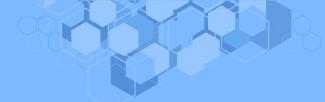 hexagons on blue background
