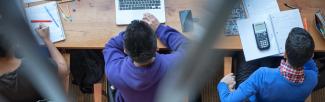 Students studying